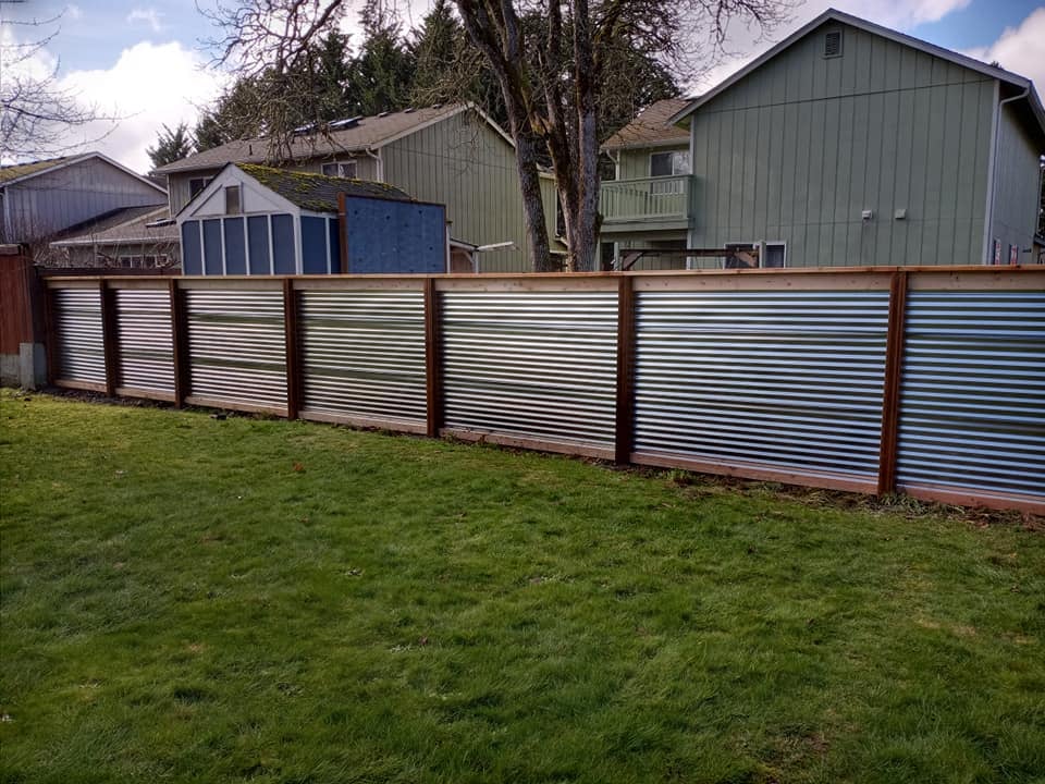 Corrugated Metal Fencing