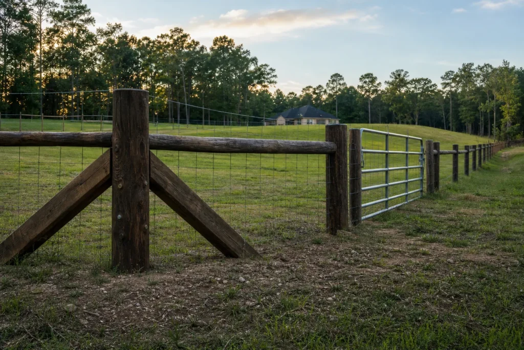 Field Fence Choices for Conroe-Area Acreage 1 Field Fence Choices for Conroe-Area Acreage — Conroe-area fence planning